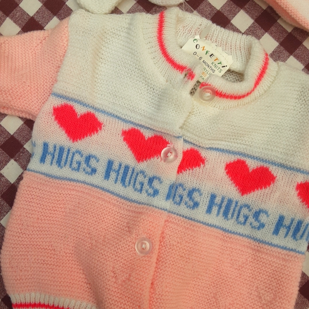 🆕️ Confetti Vintage Girl Baby Knitting set💞 - Picture 3 of 7